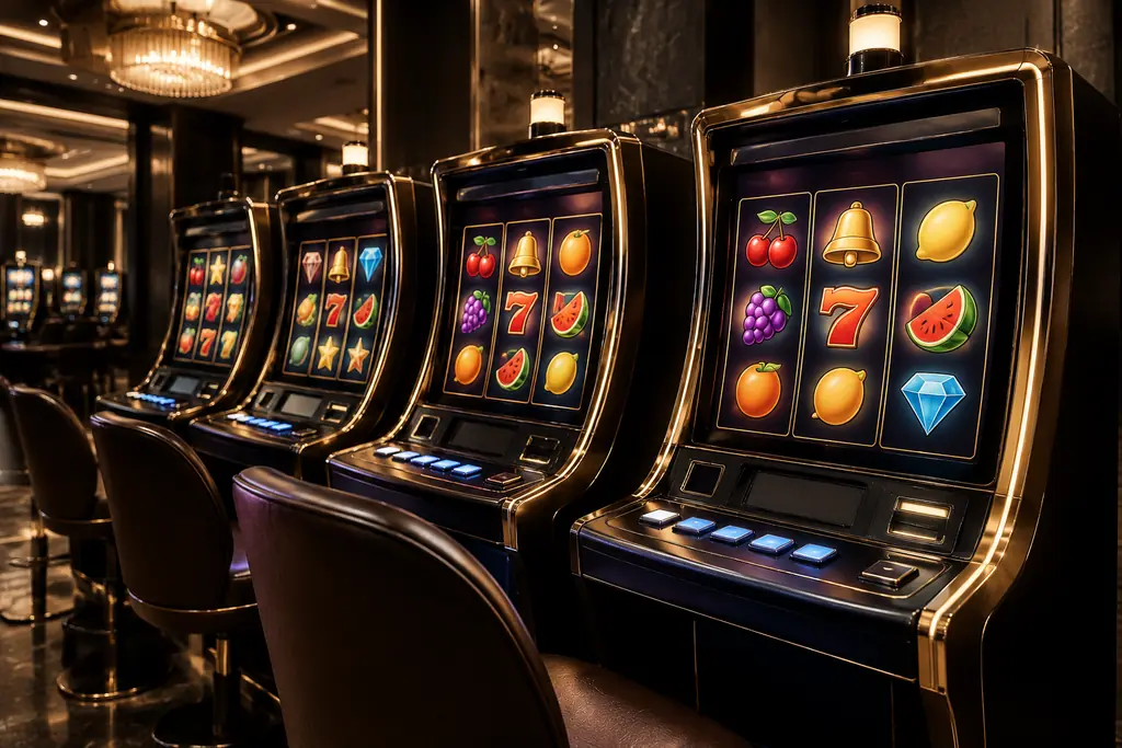 Mesin slot di ruang kasino